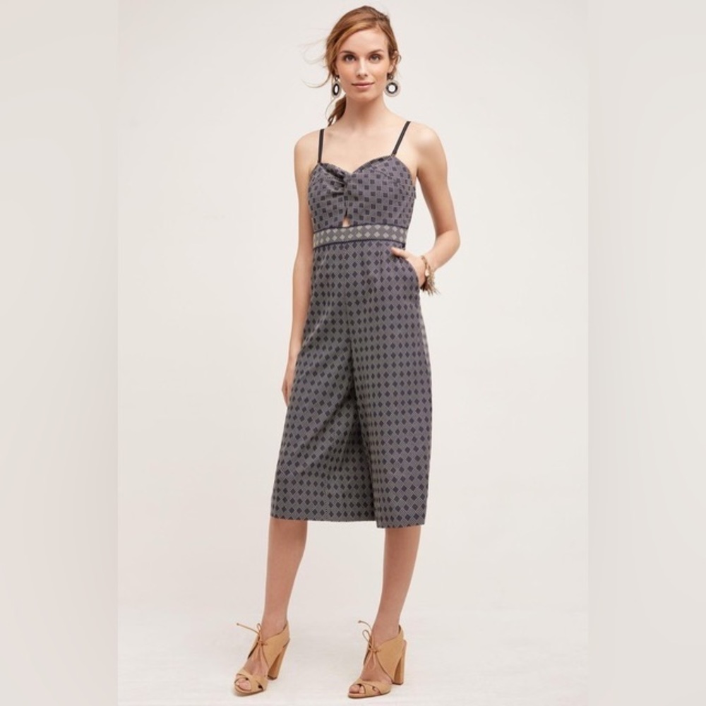Elevenses Anthropologie Remy Cropped Romper